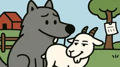 Dowcip: Wilk schwytał kozę… i co dalej?